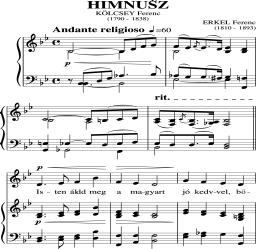 A Himnusz kottája 1. oldal