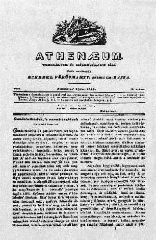 Az Athenaeum c. folyóirat